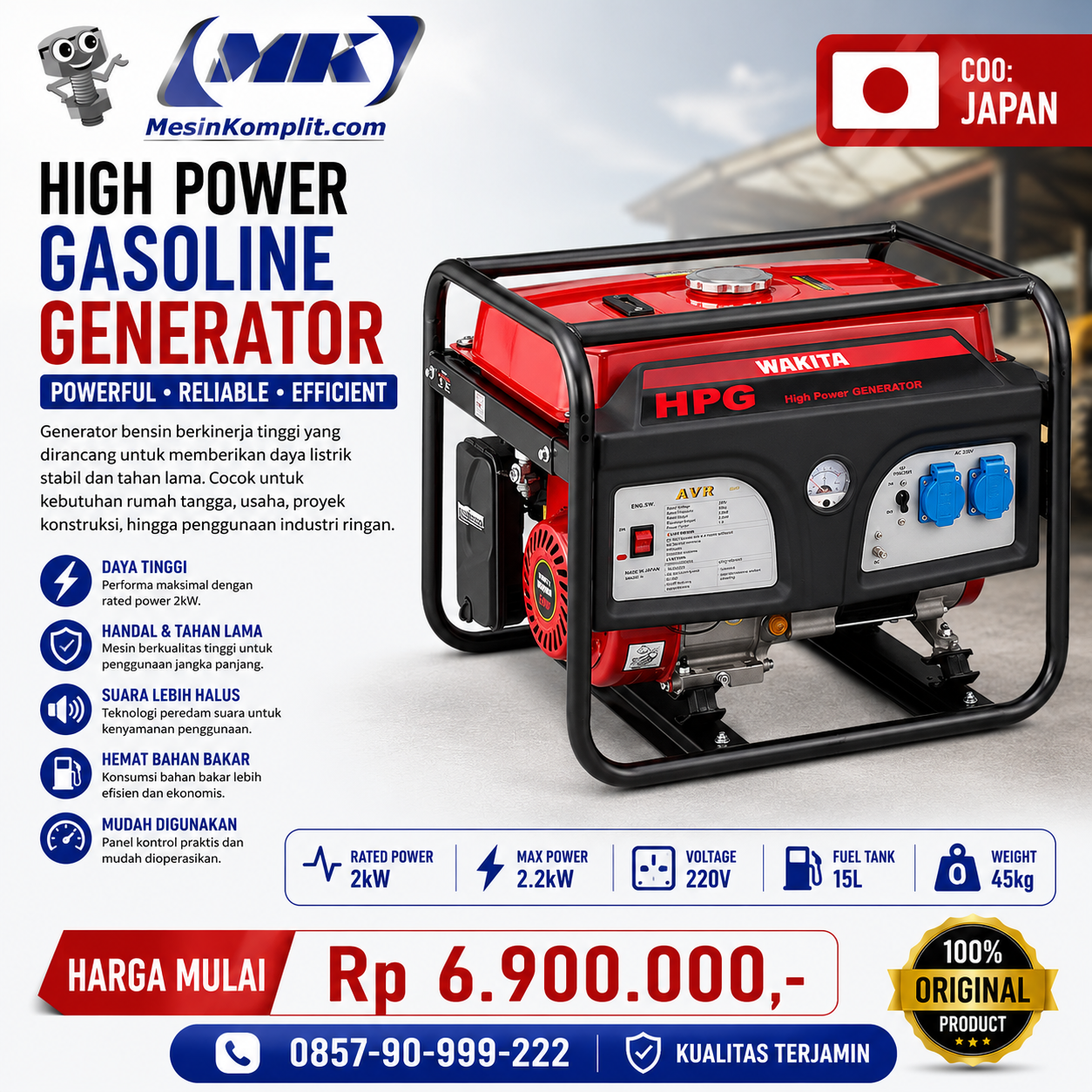 Generator Bensin Wak...